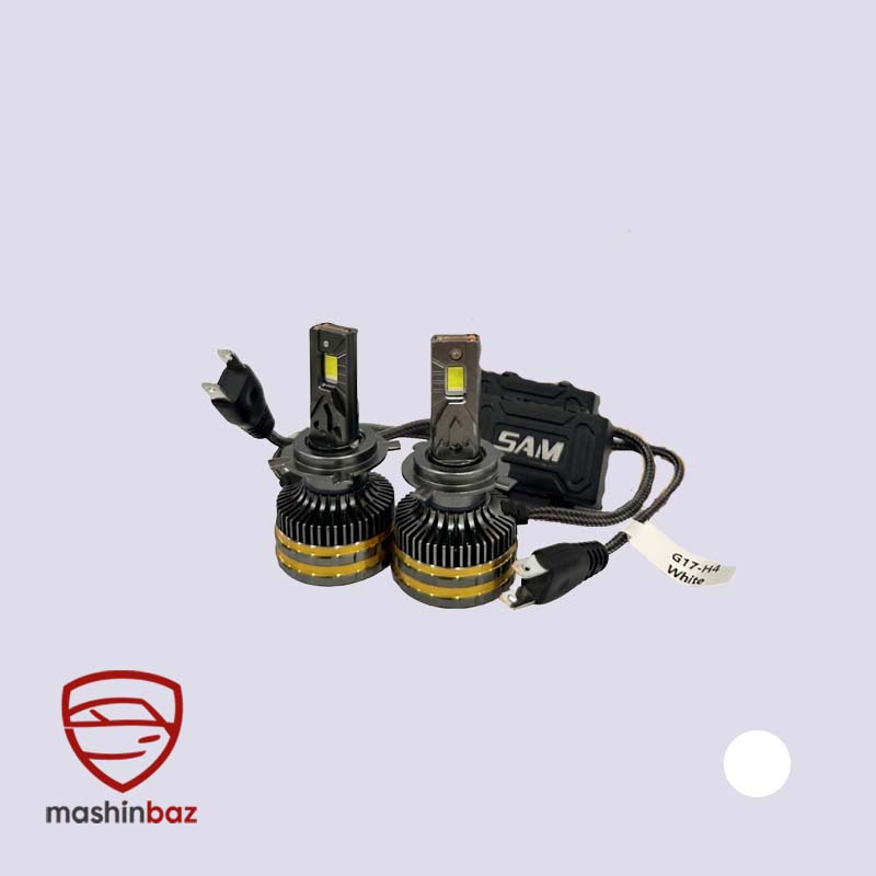 هدلایت سام SAM G17 پایه H4 نور یخی قدرتمند با خط کات مهندسی شده