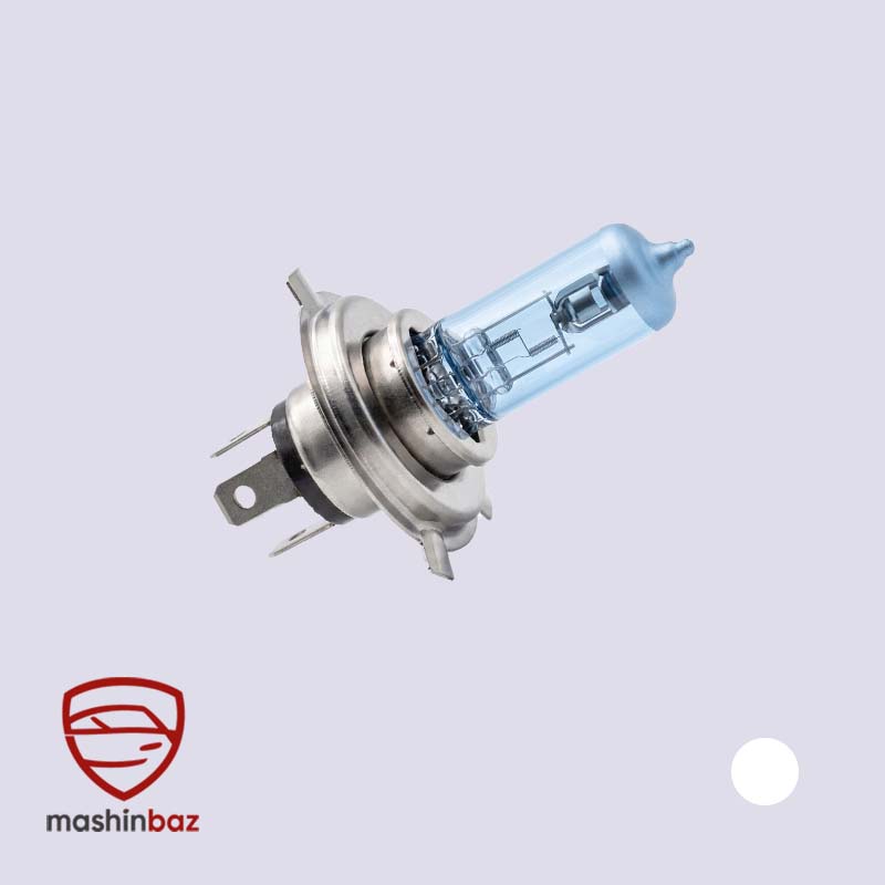 لامپ هالوژن سام SAM پایه H4 مدل100/90 وات سفید یخی