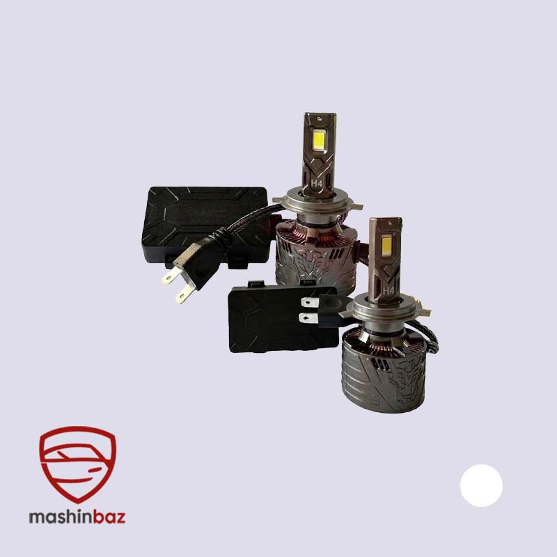 هدلایت سام SAM T66 پایه H4 نور یخی مخصوص نور بالا و پایین با خط کات دقیق