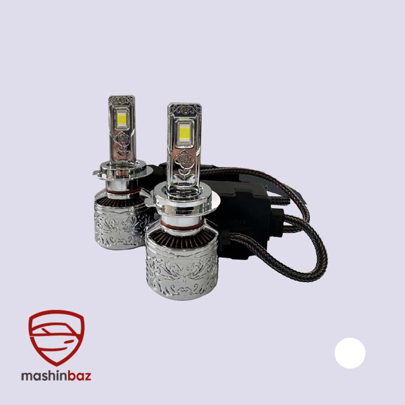 هدلایت سام SAM XT8 پایه H7 نور یخی قدرتمند با فن خنک کننده